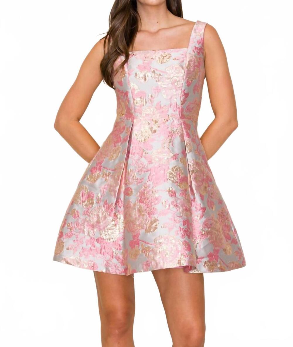 NEW B.RIGHT sleeveless mini dress in pink